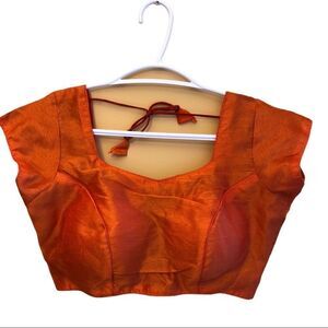 𝅺FIGURE Up Choli Saree Blouse 100% Silk EUC